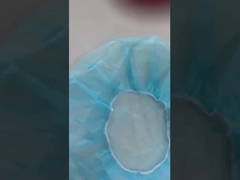 非織物 PP 丸いブーファント キャップ 食品産業用 白 青 赤 ピンク 髪 弾性