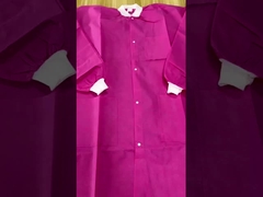 微孔型PP SMS 織り通さない使い捨ての訪問者コート