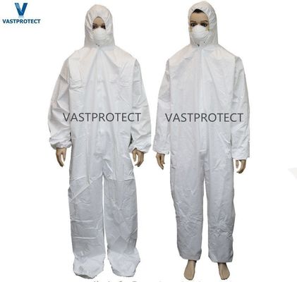 PPE 安全用防護服 印刷 50GSM 60GSM 65GSM タイベック 白色 一回用カバー