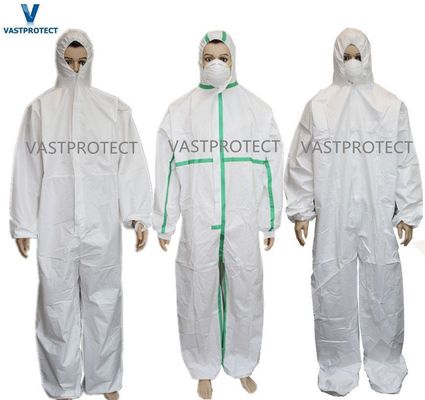 パーソナライズ可能な防護服 ISO Ce SGS 証明書付きの使い捨てカバーオール