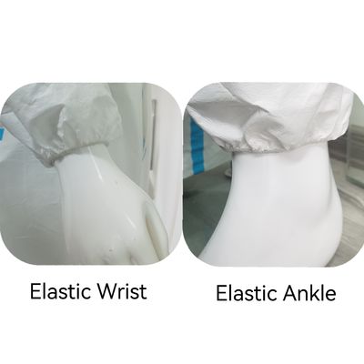 CE Cat3 type56 熱密閉シーム 使い捨てのコバーオール ストック Yes スタイル フットカバーなし