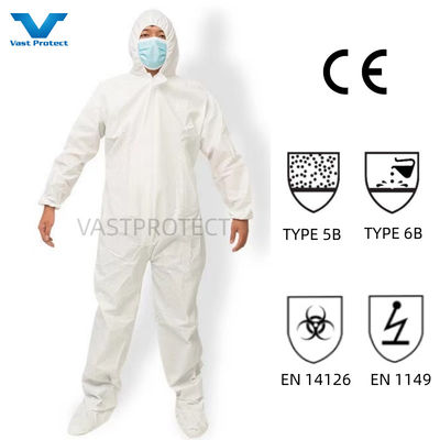 抗静的Tyvek 400 コバーソール 5 6型 マイクロポロ性 防護用PPE 使い捨て コバーソール