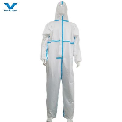 PP PE 55GSM フード用 防護用 白 Tyvek 400 コバースーツ パーソナライズ