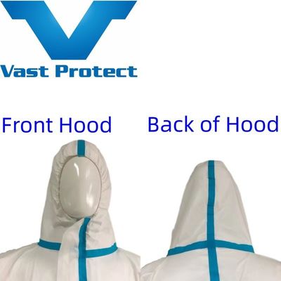 一回使用可能な白くシールされたシームマイクロフィルムカバー モデルNO.VASTPROTECT-604 一回使用可能な