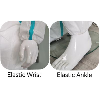 防水 防ウイルス 防化学 帽子付き ストリップ付き CE OEM 承認