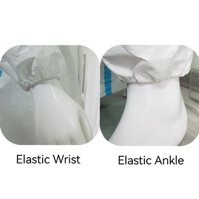 個人安全 軽量 化学品用 防護服 織り物でないSfカバー服 CEタイプ4 5 6