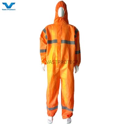 オーストラリア 市場 PPE SMS 使い捨てコバーオール オレンジ 保護服 カスタマイズ
