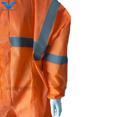 オーストラリア 市場 PPE SMS 使い捨てコバーオール オレンジ 保護服 カスタマイズ