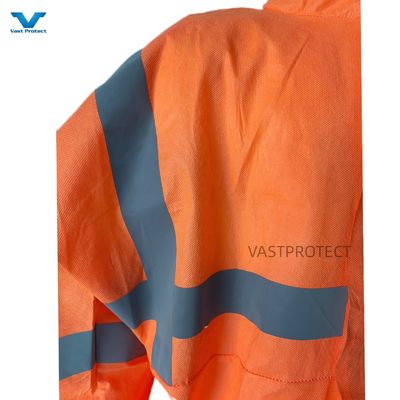 オーストラリア 市場 PPE SMS 使い捨てコバーオール オレンジ 保護服 カスタマイズ