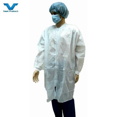 VPT-501 パーソナライズド リクエスト 使い捨て用 保護用 作業服 織物のない防塵ラボコート