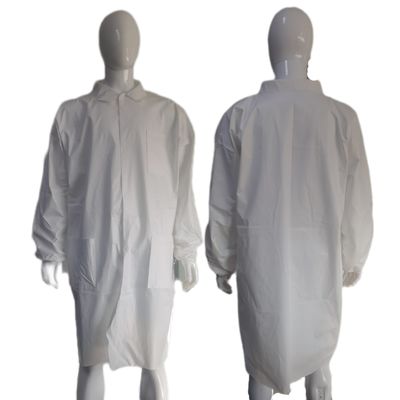 産業用リターン 返金 パーソナライズされた 白色 使い捨て 制服 作業服 PPE ラボコート