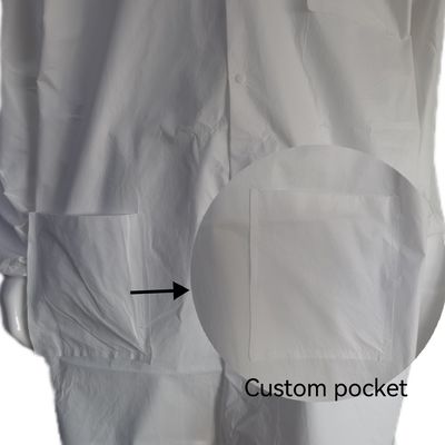 産業用リターン 返金 パーソナライズされた 白色 使い捨て 制服 作業服 PPE ラボコート