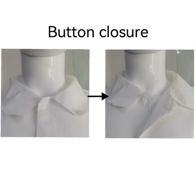 産業用リターン 返金 パーソナライズされた 白色 使い捨て 制服 作業服 PPE ラボコート