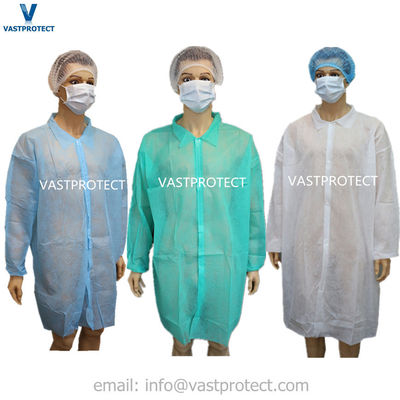 研究室用ウェア VPT-501 工業用CE 単身用非織物コート