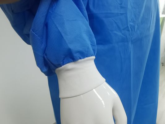 VASTPROTECT-501 透気型 手術服 柔らかい 低アレルギー性 ネクタイ バックスタイル EN1149 静止性 成人サイズ 青
