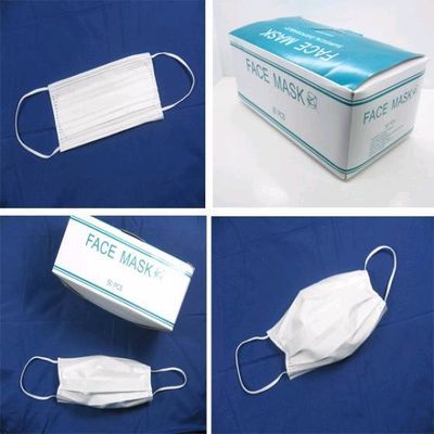 タイプI II IIR 保護用 3プライス ブラック ホワイト イールループ PP ノンウェブ 使い捨て マスク