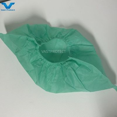 2-30g 産業用OEM 使い捨てPP 耐久性エラスティックグリーンシューズカバー
