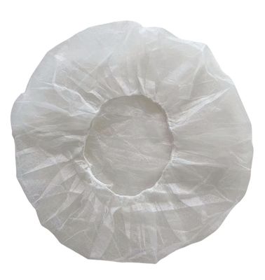 非織物 PP 使い捨て 丸い ブーファント キャップ 21 Prime /24 Prime インチ 直径 53/60cm 10/12GSM 100/Bx 1000パック