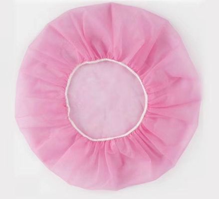非織物 PP 使い捨て 丸い ブーファント キャップ 21 Prime /24 Prime インチ 直径 53/60cm 10/12GSM 100/Bx 1000パック