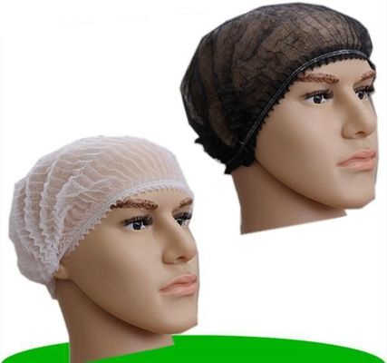 19インチ非織物PPクリップストリップ 毛布毛網 モブキャップ シングル弾性100PCS/バッグ