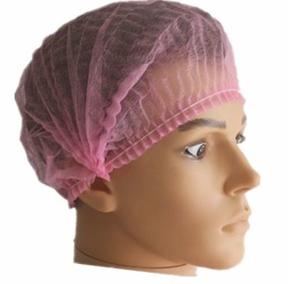 V101 カスタマイズされた使い捨ての非織布型PPヘアカバー ブーファント ヘアネット ストライプ クリップ モブキャップ