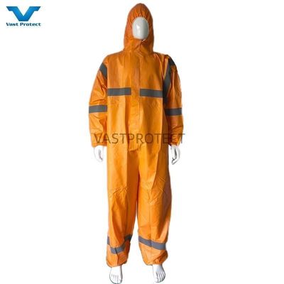 VPT601 ホワイト オレンジ SMS マイクロポーラス Sf Mf 反射ストライプ付き 単品コバー