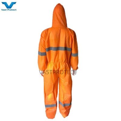 VPT601 ホワイト オレンジ SMS マイクロポーラス Sf Mf 反射ストライプ付き 単品コバー