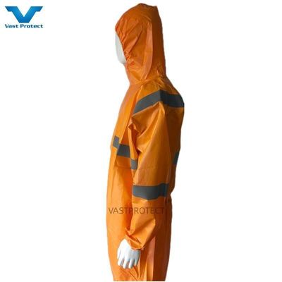 VPT601 ホワイト オレンジ SMS マイクロポーラス Sf Mf 反射ストライプ付き 単品コバー