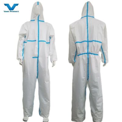 50000PCS/日 生産能力 保護服 OEM 弾性腕付きカバーオール