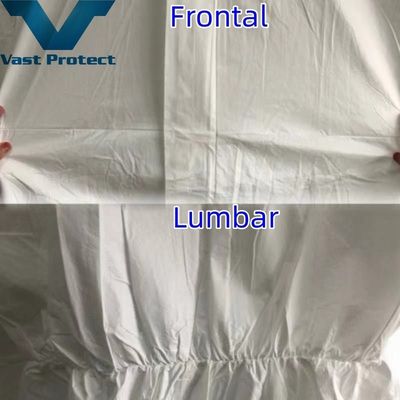 VASTPROTECT-608 軽い着用と液体耐性のための白色マイクロポーラス用使い捨てカバー