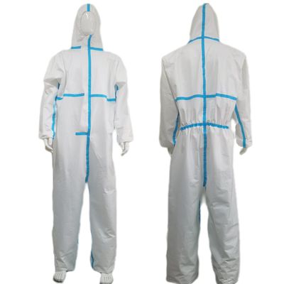 55GSM-70GSM PPE 保護服 隔離用品 防水カバー 青いストライプ CE