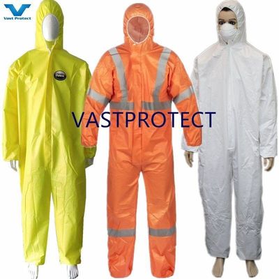 CE Cat 3 III Type 4/5/6 産業安全 PPE 非織物 SMS マイクロポローズ 使い捨て用 総合