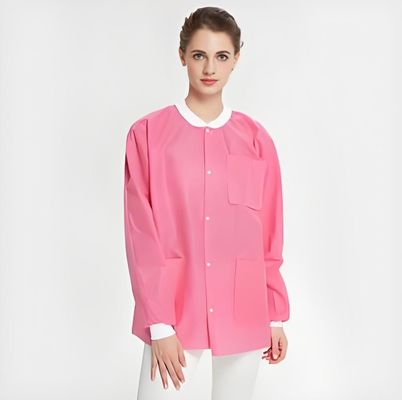 手首マッサージ エラスティックマッサージ プロのS-2XL 防水ユニセックス 使い捨てラボコート