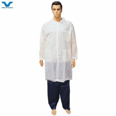 VPT601 117*135cm 産業用防護服用 単身用 PP ラボコート