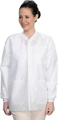 SMS 単品 衣装 45GSM ヒップ長さ ポケット付き 編み物 袖手 大人 5XL