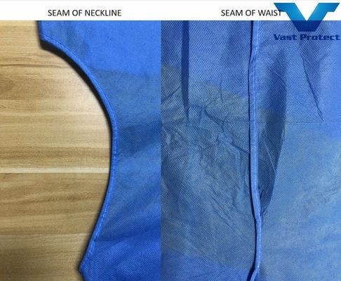 迅速な湿度伝達 CE 水培医療用 防護用 使い捨てのSMS隔離衣装