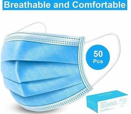 弾性耳ループ付き 防護型外科医療用 単品3つ組成の成人用マスク