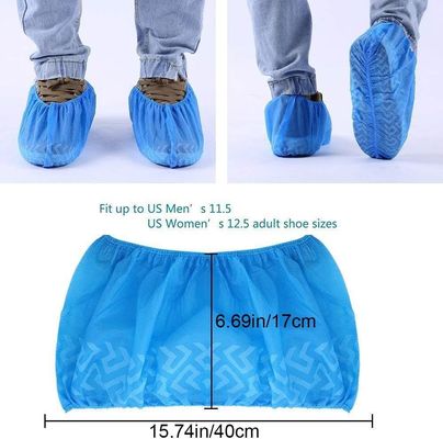 不滑り 耐久性のある使い捨ての靴カバー 屋内用 床や靴 15*39cm