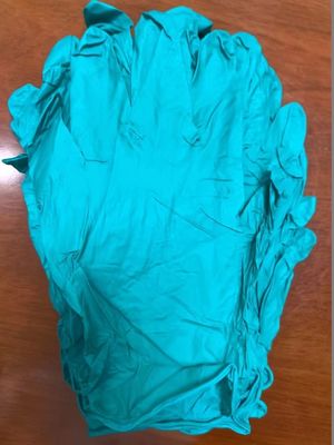 白色 黒色 ピンク 紫色 緑色 青色 ASTM D3578 規格のニトリル検査手袋