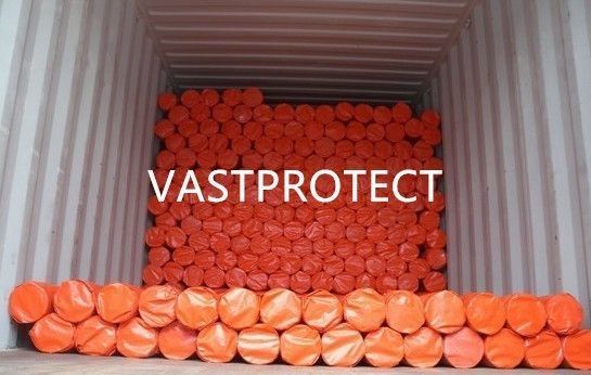VASTPROTECT 12FT*100FT オレンジ色 PE タンパウリン ロール あなたの所有物を簡単に保護します